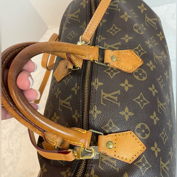 Louis Vuitton Monogram Speedy 35 Satchel Bag - Picture 13 of 16